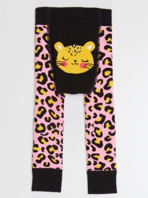 Leopar Kız Bebek Pembe Tayt-Pantolon - 2