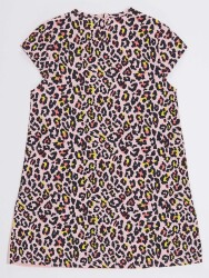 Leopard Cat Poplin Girl Dress - 4