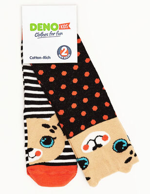 Leopard Girl 2-Pack Socks Set - 5