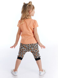 Leopard Girl T-shirt&Capri Set - 2