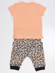 Leopard Girl T-shirt&Capri Set - 4