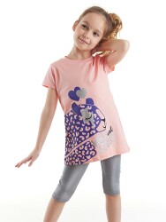 Leopard Girl T-shirt&Leggings Set - 1