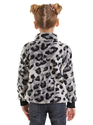 Leopard Plush Girl Sweatshirt - 2