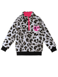 Leopard Plush Girl Sweatshirt - 3