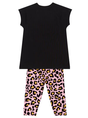 Leo&Zebra Girl T-shirt&Leggings Set - 4