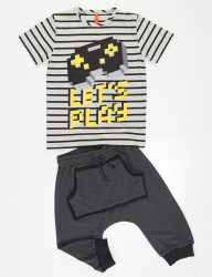 Lets Play Boy capri Pants&t-shirt Set - 3