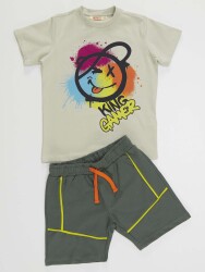 Let's Smile T-shirt&Shorts Set - 3