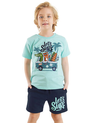 Let's Surf Erkek Çocuk T-shirt Şort Takım