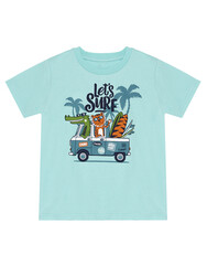 Let's Surf Erkek Çocuk T-shirt Şort Takım - Thumbnail