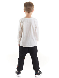 Letters Boy T-shirt&Pants Set - Thumbnail