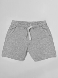 Light Grey Boy Cotton Shorts - 1