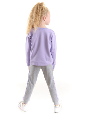 Lilac Leopard Girl Tracksuit - 2