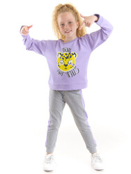 Lilac Leopard Girl Tracksuit - 1