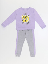 Lilac Leopard Girl Tracksuit - 3