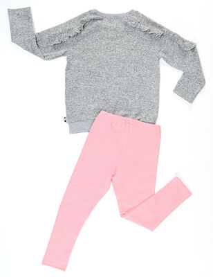 Lily Girl Knitted Tunic&Leggings Set