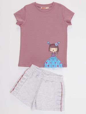 Lily Girl T-shirt&Shorts Set