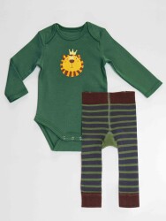 Lion Baby Boy Leggings+Bodysuit Set - 4