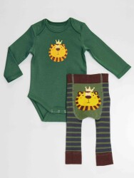 Lion Baby Boy Leggings+Bodysuit Set - 5