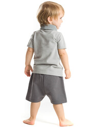 Little Busy Man Gabardine Shorts Set - 2