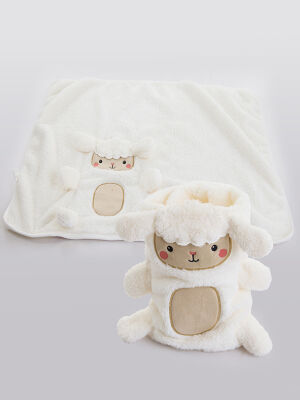 Little Lamb Baby Plush Blanket - 1