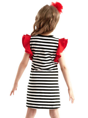 LMG Ladybug Stripped Girl Dress - 2