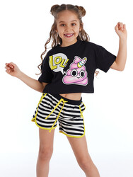 LOL Girl T-shirt&Shorts Set - Thumbnail