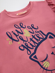 Love Cats Girl T-shirt&Leggings Set - Thumbnail