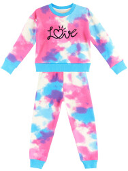 Love Tie-Dye Girl Tracksuit Set - 3