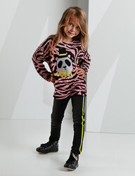 Magic Panda Pink/Black Girl Jeans Set - 1