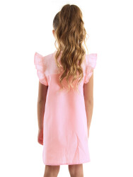 Magical Unicorn Pink Girl Poplin Dress - 2