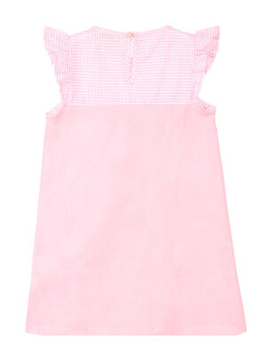 Magical Unicorn Pink Girl Poplin Dress - 4