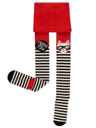 Meow Pow Girl Knit Stockings - 4