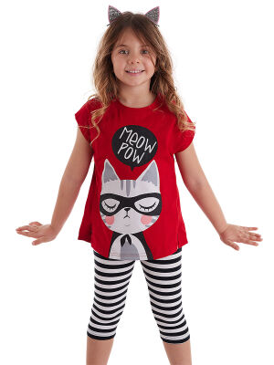 Meow Pow Girl Tunic&Leggings Set - 1