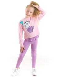 Mermaid Cat Girl T-shirt&Leggings Set - 1