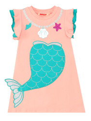 Mermaid Pink Girl Dress - 3