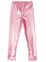 Metalic Pink Girl Leggings - 3