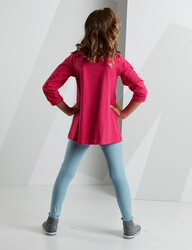 Milkshake Pink/Blue Girl Tshirt+Leggings Set - 2