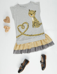 Mini Leopard Girl Dress - 3