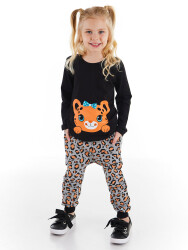 Mini Leopard Girl T-shirt&Pants Set - 1