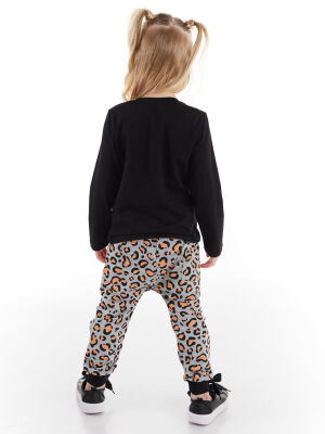 Mini Leopard Girl T-shirt&Pants Set - 2