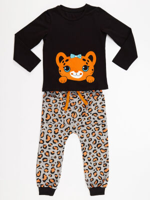 Mini Leopard Girl T-shirt&Pants Set - 3