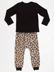 Mini Leopard Girl T-shirt&Pants Set - Thumbnail