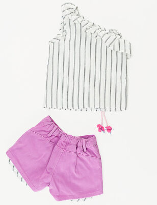 Miss Beauty Gabardine Shorts Set - 4