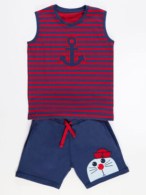 Monk Seal Boy T-shirt&Shorts Set - 3