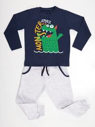 Monster Attack Boy T-shirt&Pants Set - 3