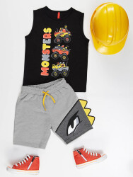 Monster Cars Boy Shorts Set - 3