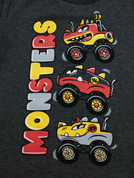 Monster Race Erkek Çocuk T-shirt Pantolon Takım - Thumbnail