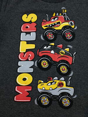 Monster Race Erkek Çocuk T-shirt Pantolon Takım