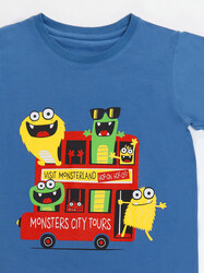 Monster Tours Erkek Çocuk T-shirt Pantolon Takım - Thumbnail