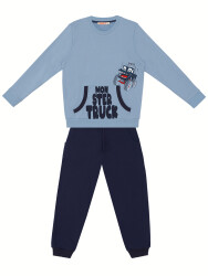 Monster Truck Boy Blue Tracksuit - 3